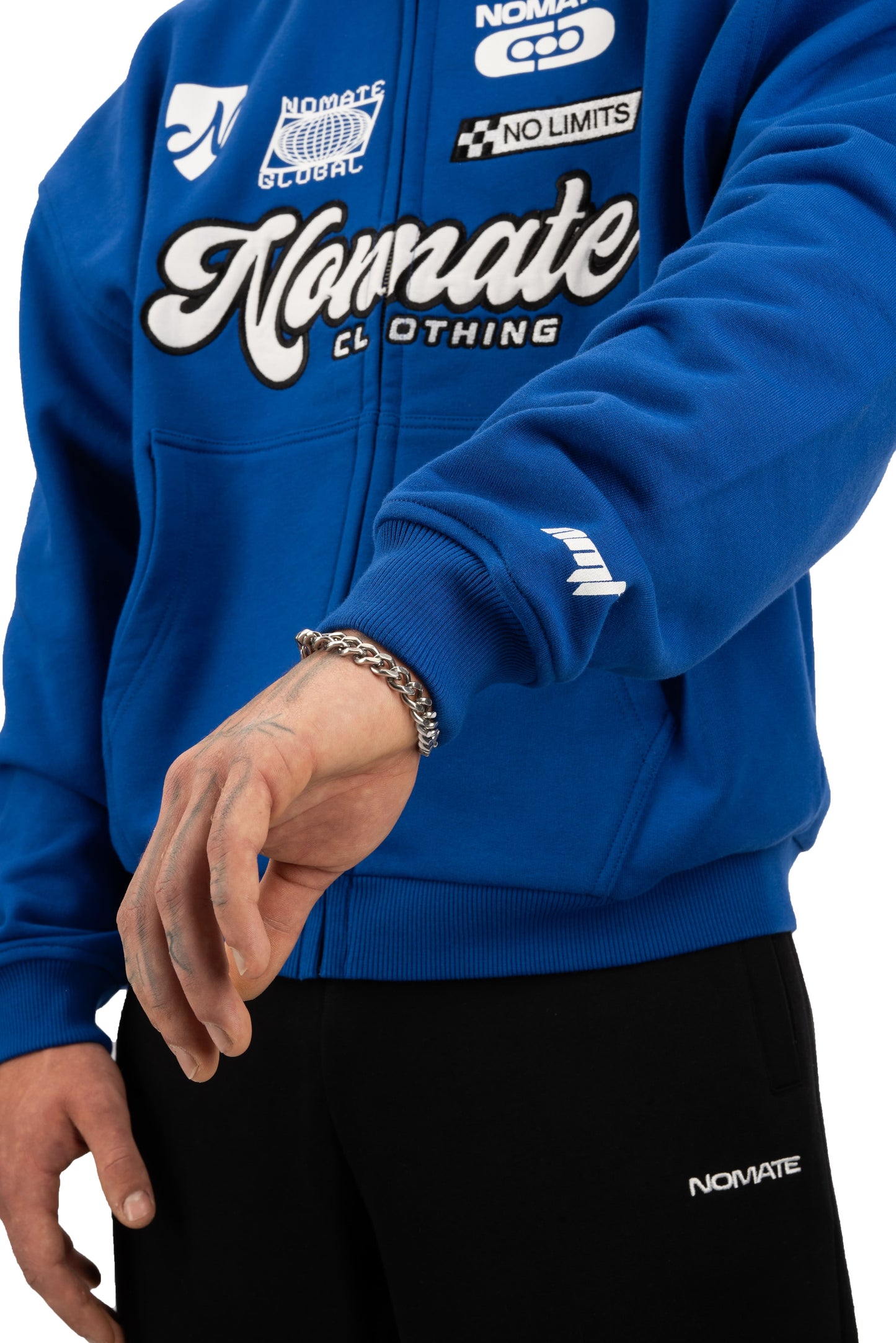 NOLIMITS ZIP HOODIE ROYALBLUE