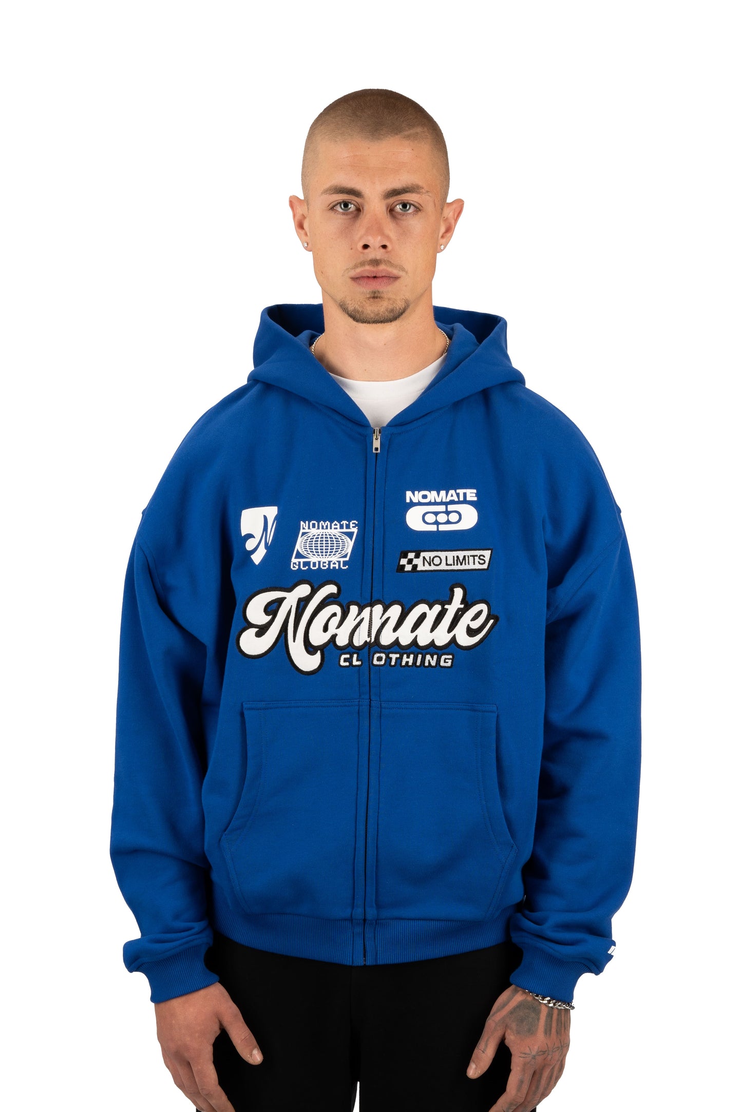 NOLIMITS ZIP HOODIE ROYALBLUE